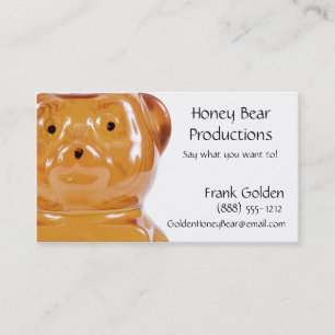 Goldener Honig-Bär Visitenkarte