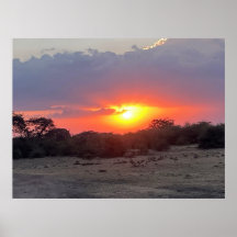 Goldener Horizont – Afrikanischer Safari-Sonnenunt