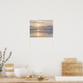 Goldener Horizont bei Dämmerung Poster (Küche)