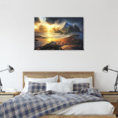Goldener Horizont Leinwanddruck (Insitu (Schlafzimmer))