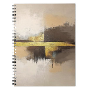 Goldener Horizont – Minimalistische abstrakte Land Notizblock