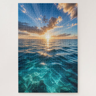 Goldener Horizont Ozean Puzzle