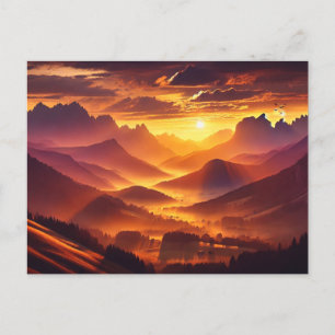 Goldener Horizont - Postkarte