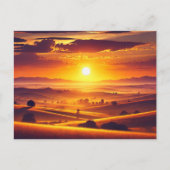 goldener Horizont Postkarte (Vorderseite)