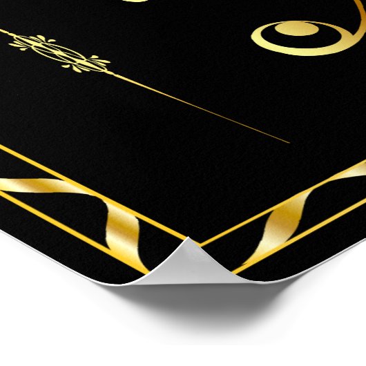 Goldener Islam Poster (Ecke)