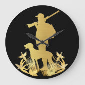 Goldener Jäger Große Wanduhr (Vorderseite)