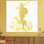 Goldener Jäger Leinwanddruck (Insitu (Wohnzimmer))