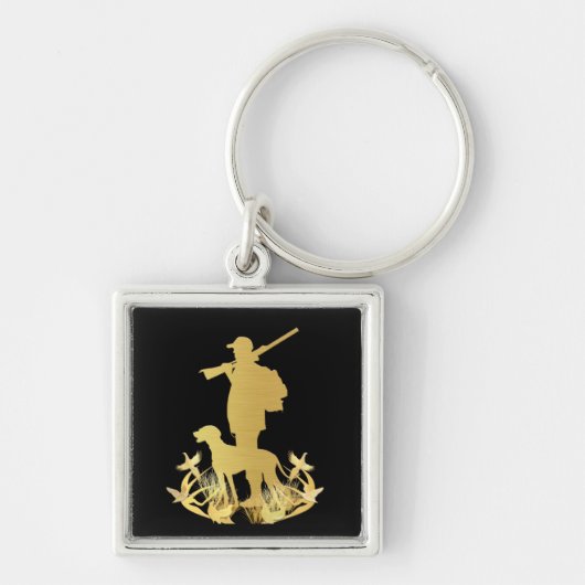 Goldener Jäger Schlüsselanhänger (Vorne)