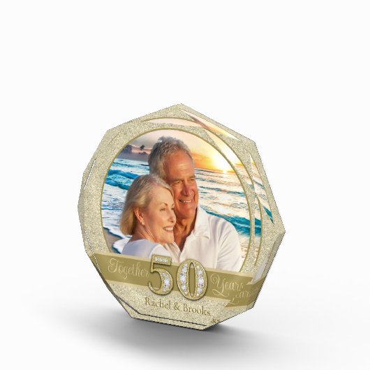 Goldener Jahrestag Fotoblock (Rechts)