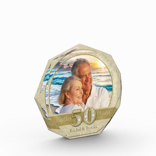 Goldener Jahrestag Fotoblock (Links)