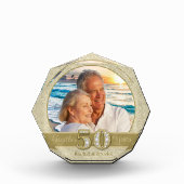 Goldener Jahrestag Fotoblock (Vorderseite)