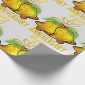 Goldener Jahrestag Geschenkpapier (Ecke)