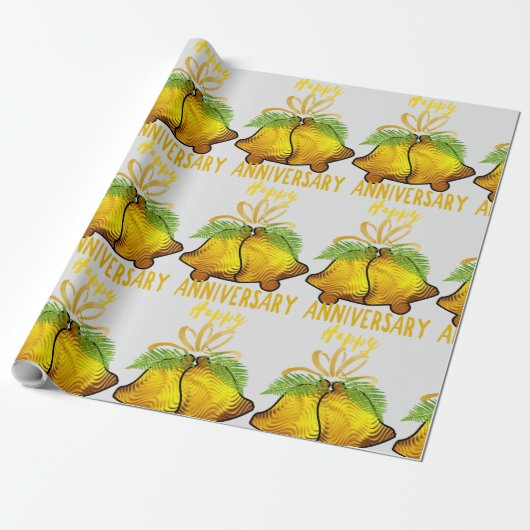 Goldener Jahrestag Geschenkpapier (Ungerollt)