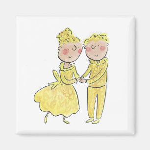 Goldener Jahrestag Magnet