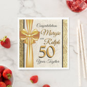 Goldener Jahrestag Serviette (Beispiel)