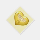 Goldener Jahrestag Serviette (Ecke)