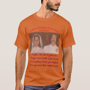 Goldener Jahrestag T-Shirt