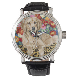 Goldener Jungen-Retriever Armbanduhr