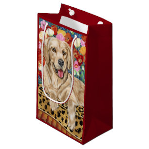 Goldener Jungen-Retriever Kleine Geschenktüte