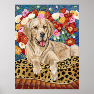 Goldener Jungen-Retriever Poster