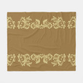 Goldener Kaffee Fleecedecke (Vorderseite (Horizontal))