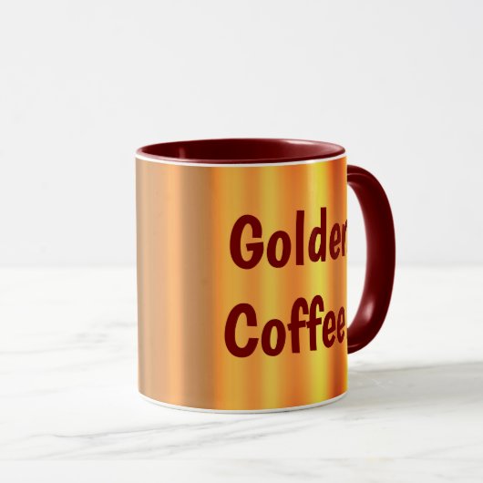 Goldener Kaffee! Tasse (VorderseiteRechts)