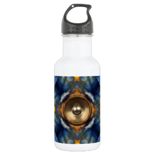 Goldener Kaleidoskop-Lautsprecher Trinkflasche