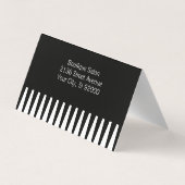 Goldener Kamm | Hairstylist | QR-Code Visitenkarten (Rückseite)