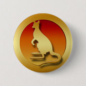 GOLDENER KÄNGURU BUTTON (Vorderseite)
