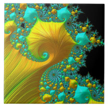 Goldener Kegel-Keramik-Fliesen-Entwurf