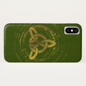 Goldener keltischer Knoten Case-Mate iPhone Hülle (Rückseite (Horizontal))