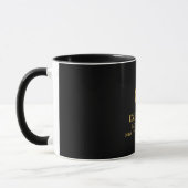 Goldener keltischer Kreisrahmen Tasse (Links)