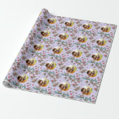 Goldener Kiefernrahmen Geschenkpapier (Ungerollt)