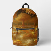 Goldener Koi Bedruckter Rucksack (Vorderseite)