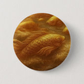 Goldener Koi-Knopf Button (Vorderseite)