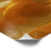 Goldener Koi Poster (Ecke)