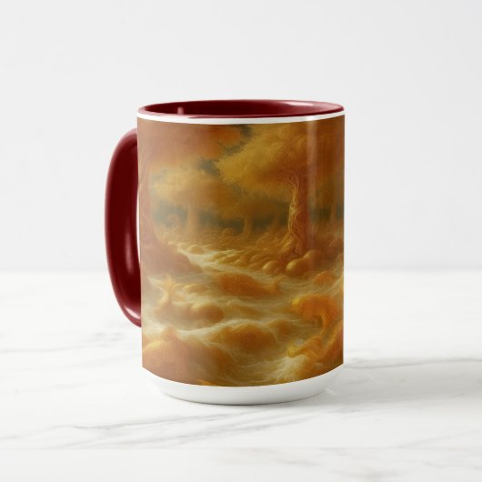 Goldener Koi Tasse (Vorderseite Links)