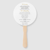 Goldener Konfetti-Fan Fächer (Rückseite)