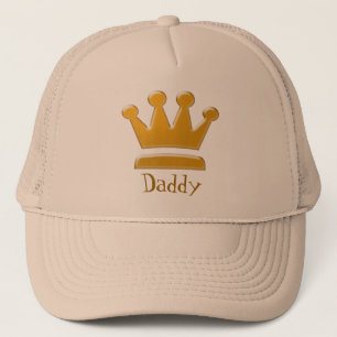 Goldener König Daddy Hat Truckerkappe
