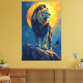 Goldener König Leinwanddruck (Insitu (Wohnzimmer))