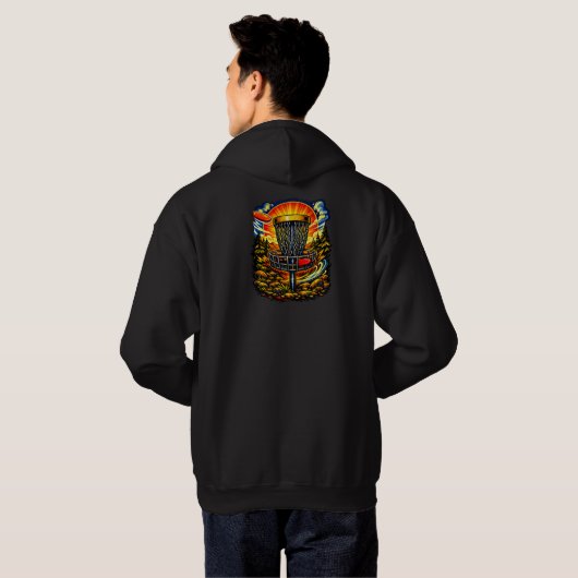 Goldener Korb Hoodie (Schwarz voll)