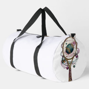 Goldener kosmischer Tennisschläger Duffle Bag