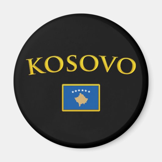 Goldener Kosovo Magnet (Vorne)