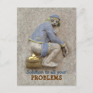 Goldener Kot ~ Postkarte / Einladung