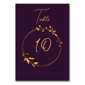 Goldener Kreis 2 Tischnummer (Vorderseite)