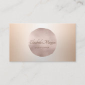Goldener Kreis der eleganten Beruflichen Rose Visitenkarte (Vorderseite)