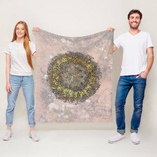 Goldener Kreis Fleecedecke