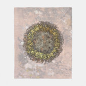 Goldener Kreis Fleecedecke (Vorderseite)