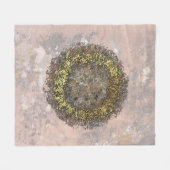 Goldener Kreis Fleecedecke (Vorderseite (Horizontal))