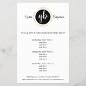 Goldener Kreis, Monogramm-Logo Flyer (Vorne)